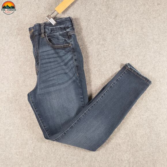 Aeropostale Curvy Jegging Denim Blue Cotton Blend Jeans High-Rise Women's Sz 12 - Picture 1 of 11